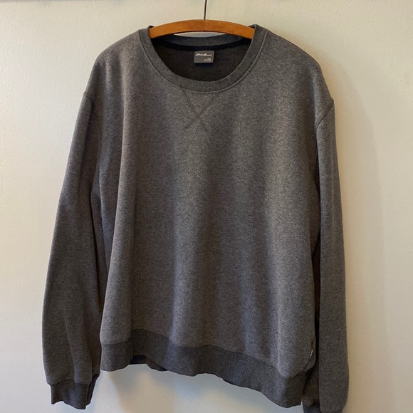 Eddie Bauer Other - Eddie Bauer Gray Sweatshirt with Cotton Shell and Polyester Interior XXL